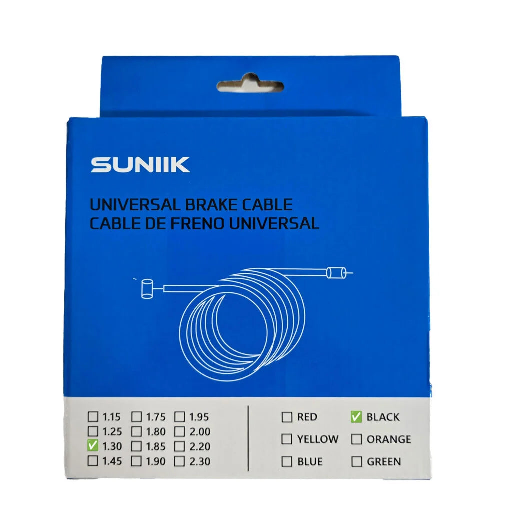 Generic brake cable, 1.3 meters, black