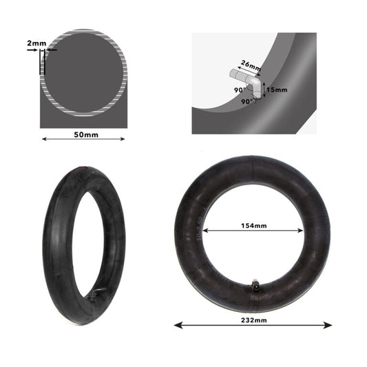 Chambre à air 10 × 2,5 valve 90º – Premium Amalibay