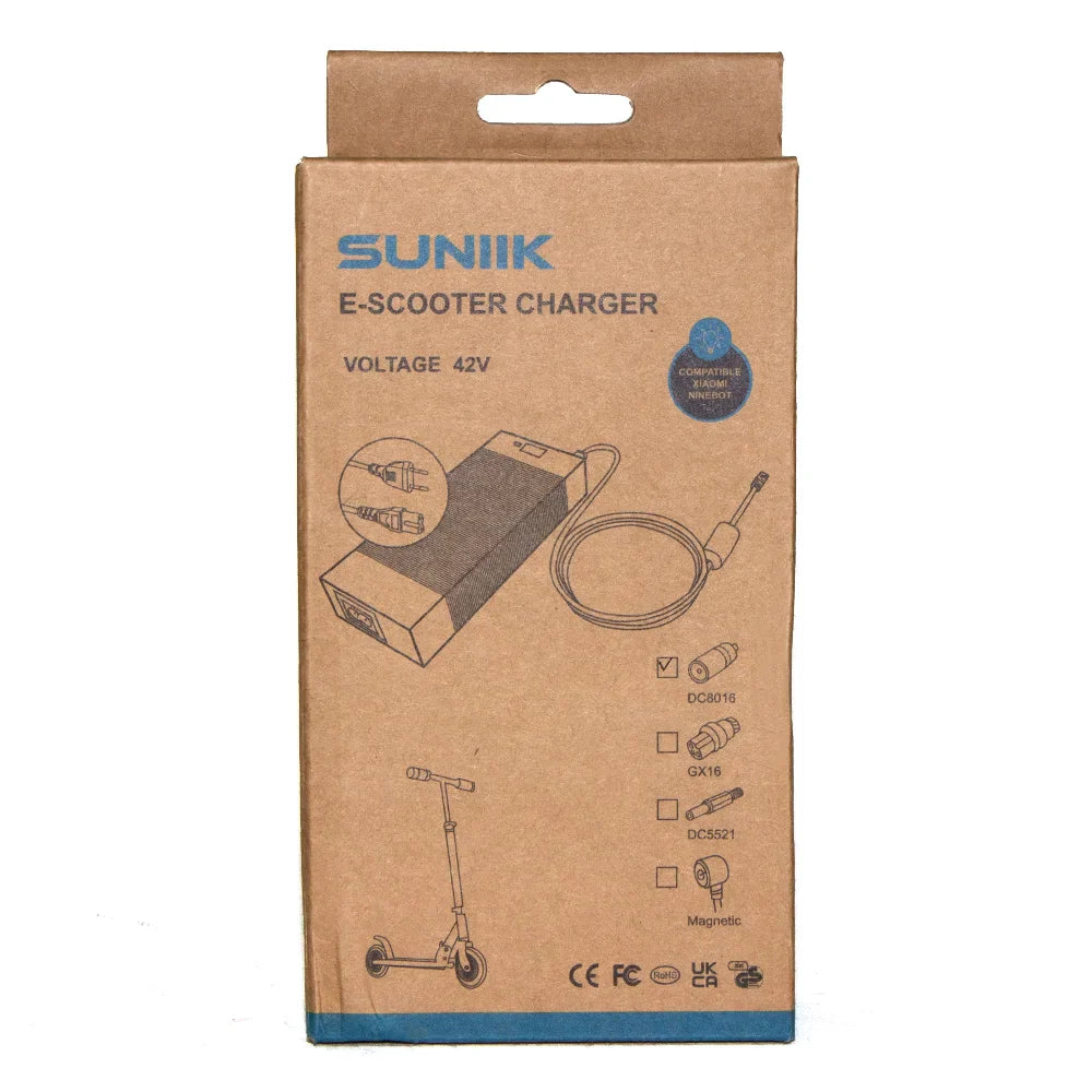 Premium-Ladegerät für Xiaomi und Ninebot, 42 V 2 A, DC8-mm-Anschluss
