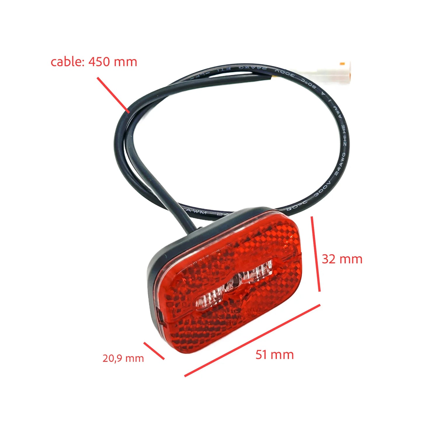 Feu arrière pour Bogist Urbetter M6, Ecoxtrem Bison, B-Mov freestyle 5