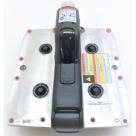 Jeu de 12 vis pour base de couvercle en aluminium Segway