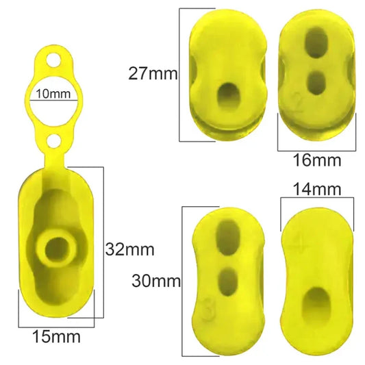 Kit cahoutchouc pour cables trottinette Xiaomi jaune