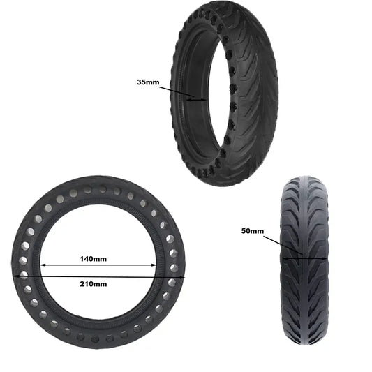 Nedong 8 x 2 Perforated Solid Tire, Green