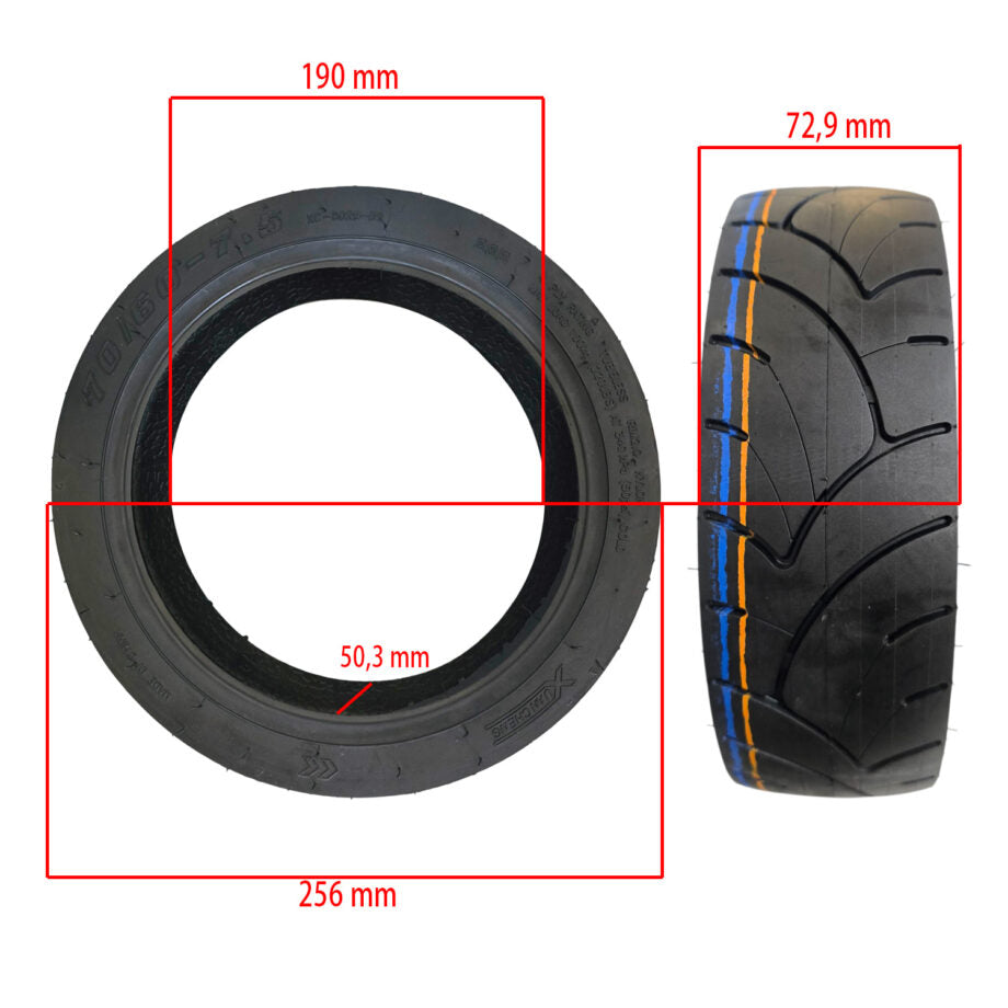 Pneu tubeless 70/60-7,5 pour ZT3