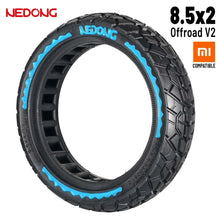 Charger l'image dans la galerie, Pneu plein 8,5×2 - ultra leger Nedong bleu version tout-terrain V2