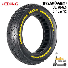 Charger l'image dans la galerie, Pneu plein jaune 10×2.5-6.5 – Tout-terrain 44MM Nedong