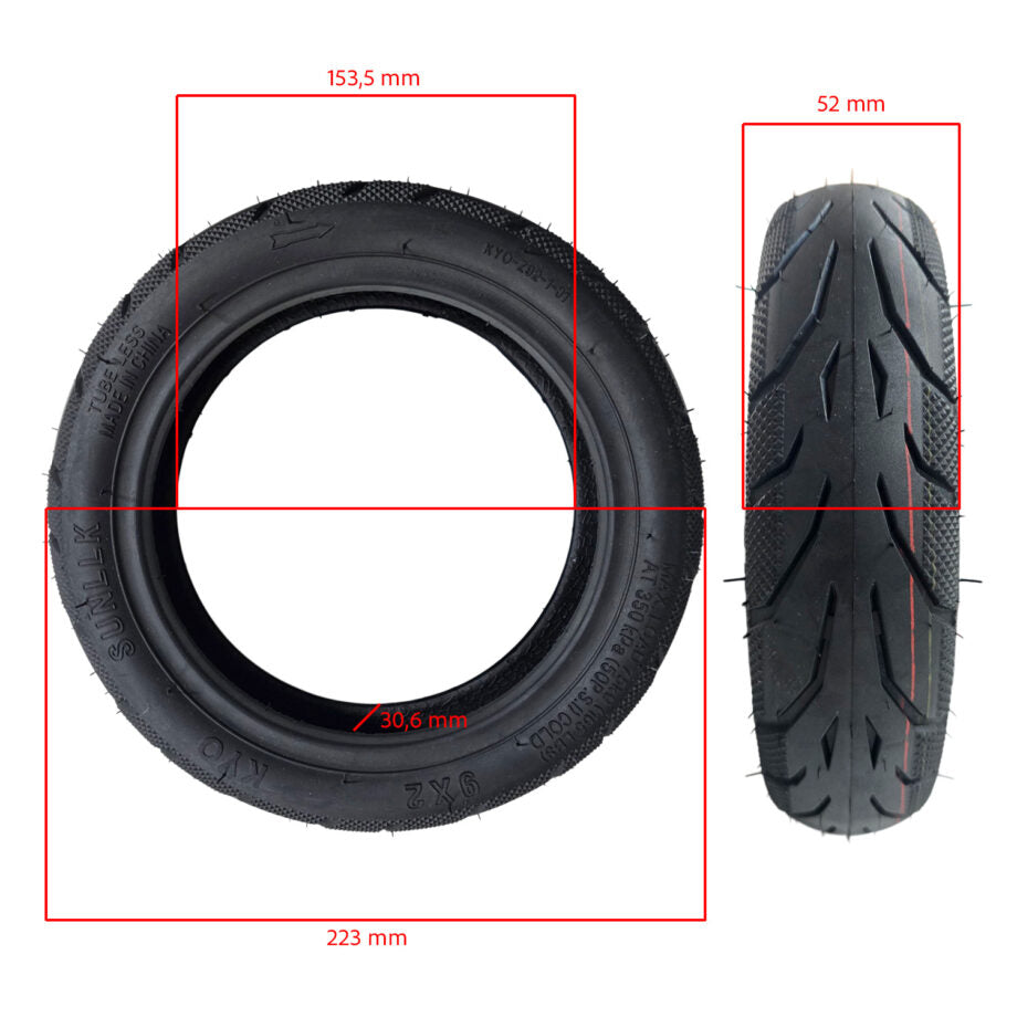Suniik 9x2 Tubeless Tire