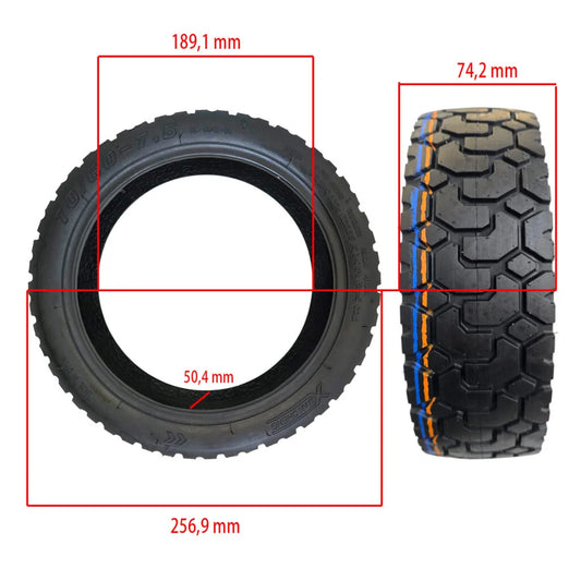Xuancheng 70/60-7.5 Tubeless All-Terrain Tire with Puncture-Resistant Gel