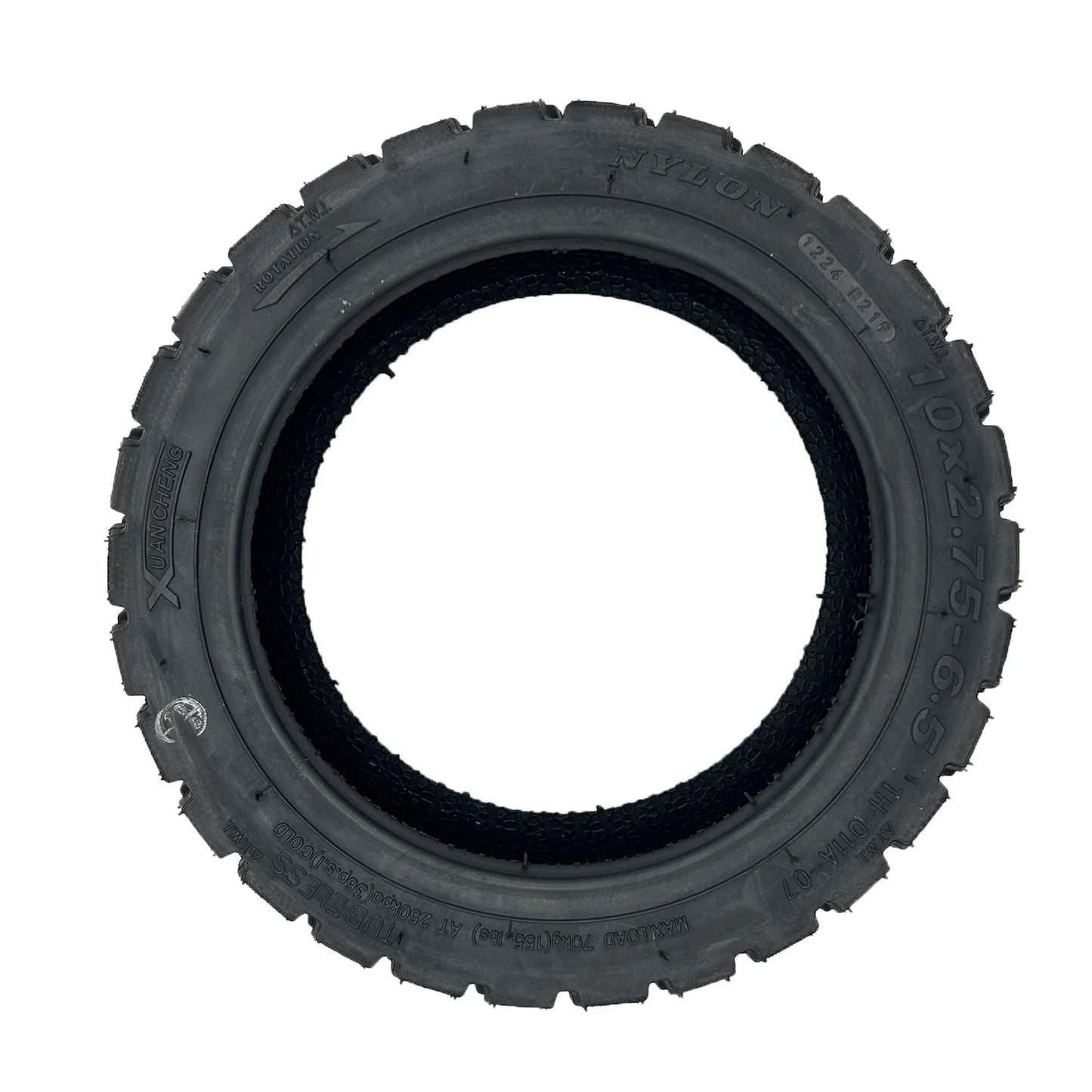 Pneu tubeless tout-terrain 10×2.75-6.5 avec gel anti-crevaison