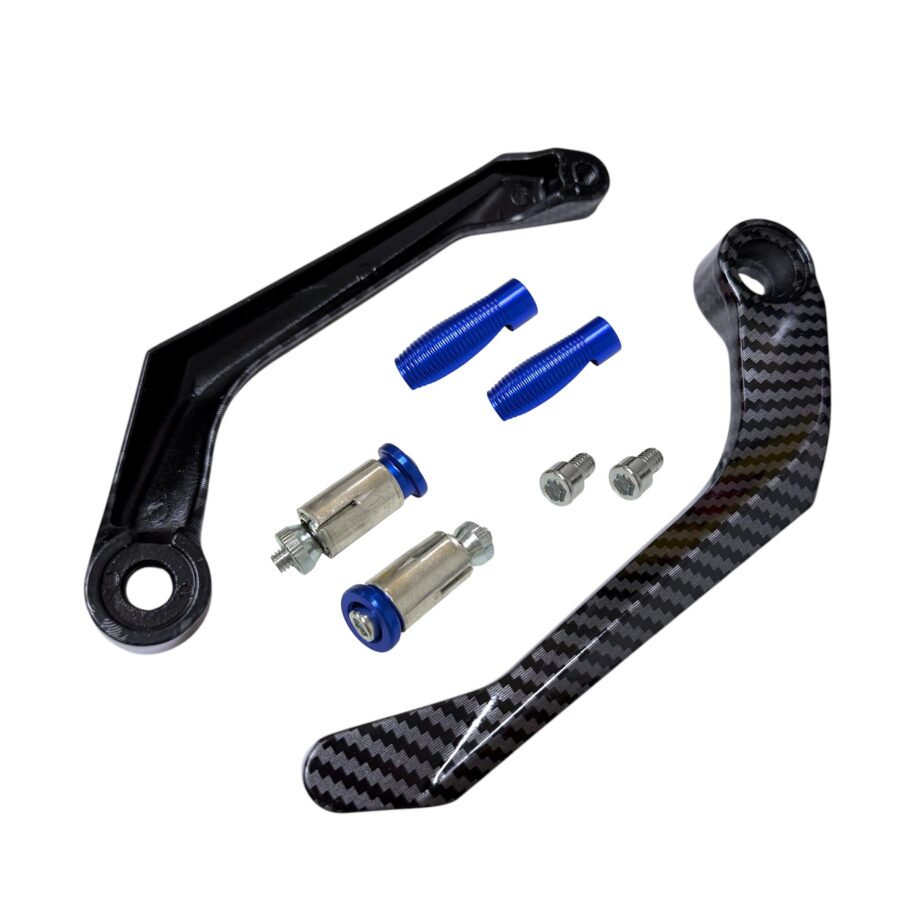 Protection de levier PEGS Carbon bleu gauche & droite