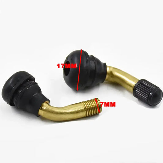 90° curved tubeless valve