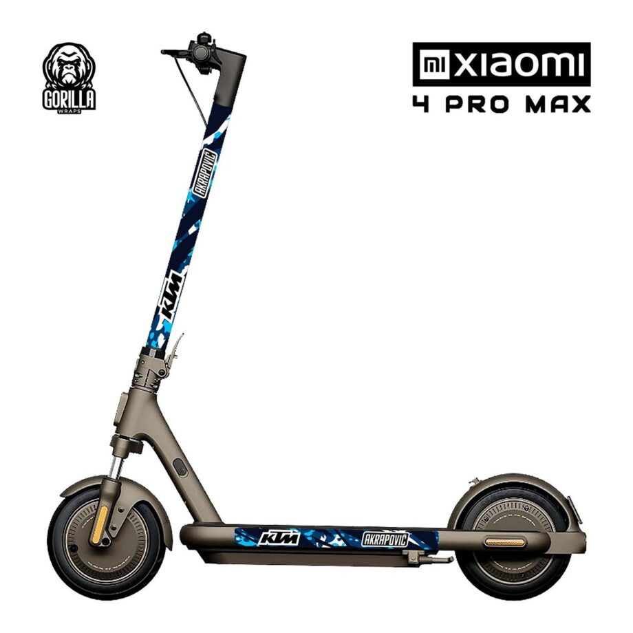 Vinyle bleu KTM pour Xiaomi 4 PRO - 4 PRO MAX