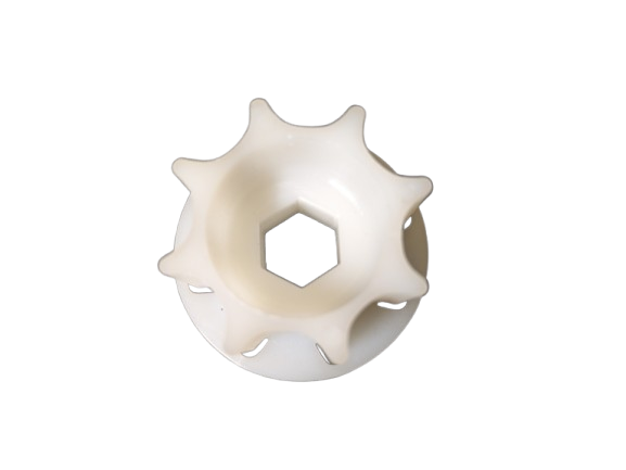 Toothed pulley motor coupling