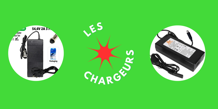 Chargeur de Batterie pour Trottinette Électrique