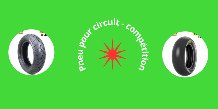 Pneus circuit pour trottinette électrique