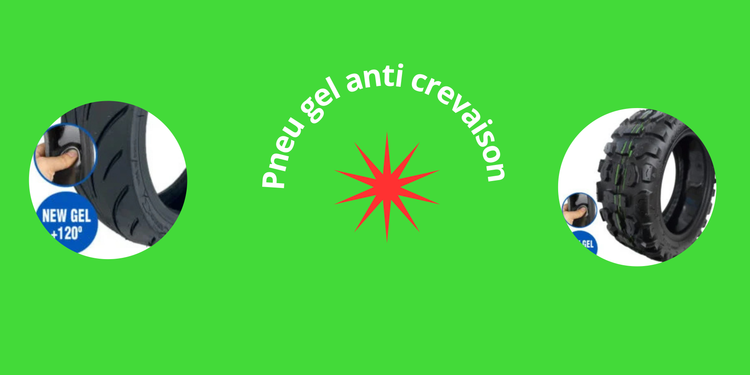 Pneus gel anti-crevaison pour trottinette électrique