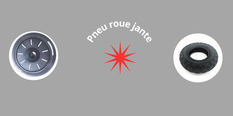 Roues, pneus et jantes pour gyropodes Segway