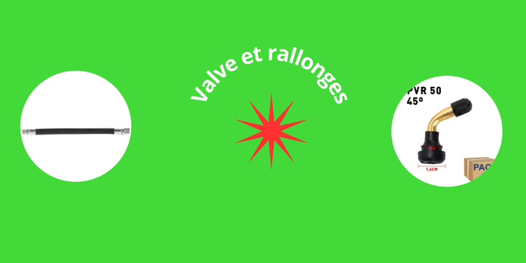 Valves et rallonges pour trottinette électrique