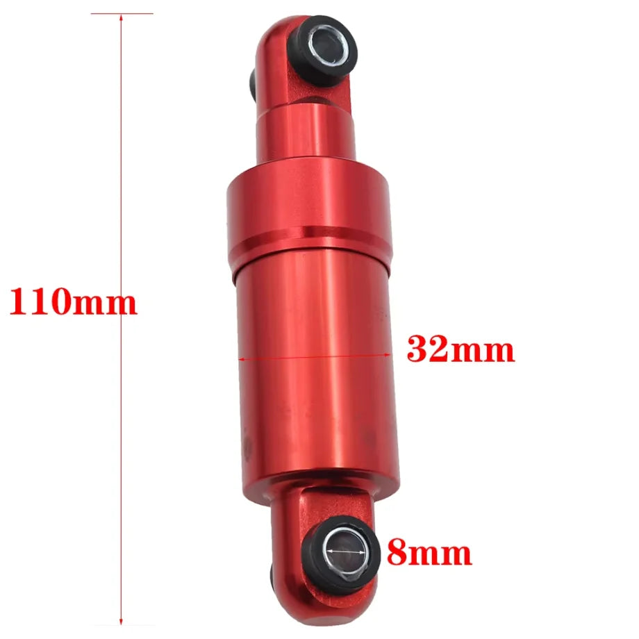 Amortisseur pour trottinette électrique 120mm rouge