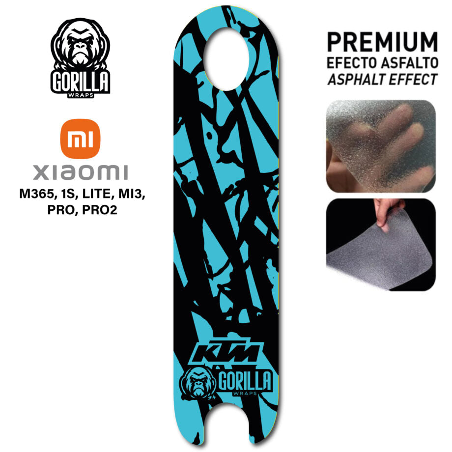 Base antidérapante pour Xiaomi KTM turqoise  Gorilla