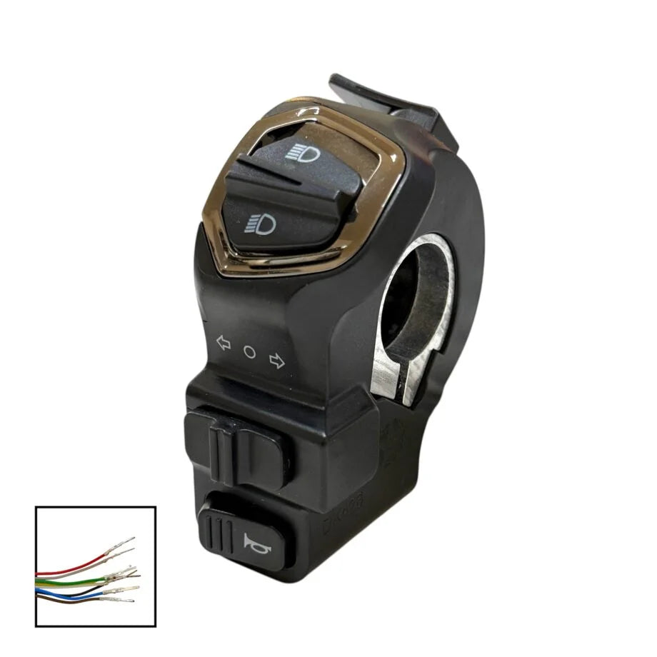 Button and indicator light for mechanical turn signals and horn