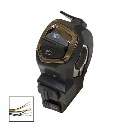 Button and indicator light for mechanical turn signals and horn