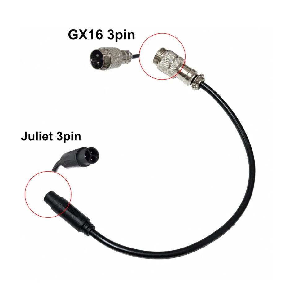 Câble convertisseur GX16 vers Juliette 3 broches