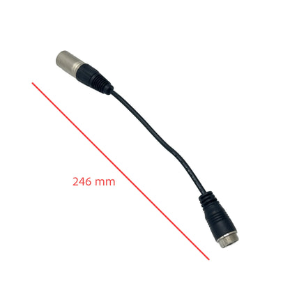 GX16 to 3-pin XLR converter cable