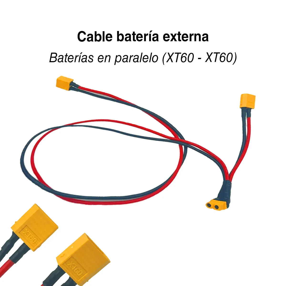Cable for external batteries in parallel, XT60-XT60 connector
