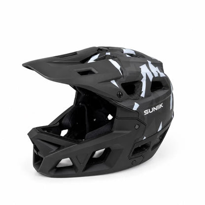 Casque intégral, taille L, noir/gris