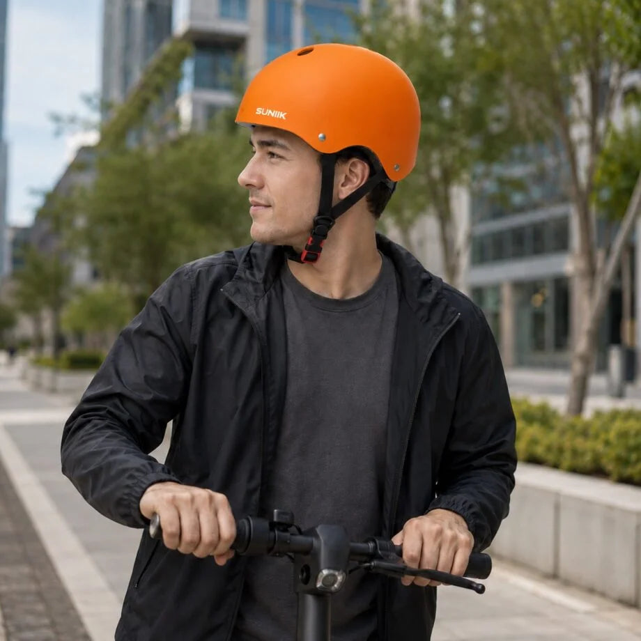 Casque urbain ajustable, taille L, orange