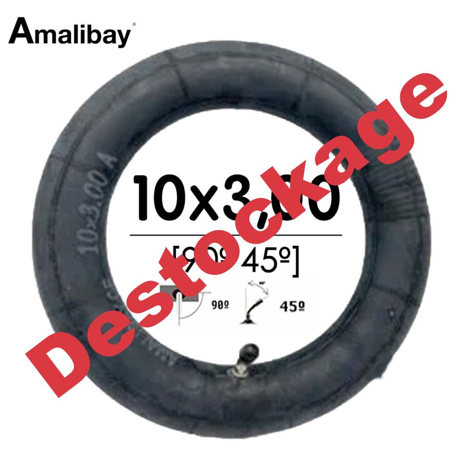 Chambre à air 10×3 – 255×80 valve 45º 90º Amalibay