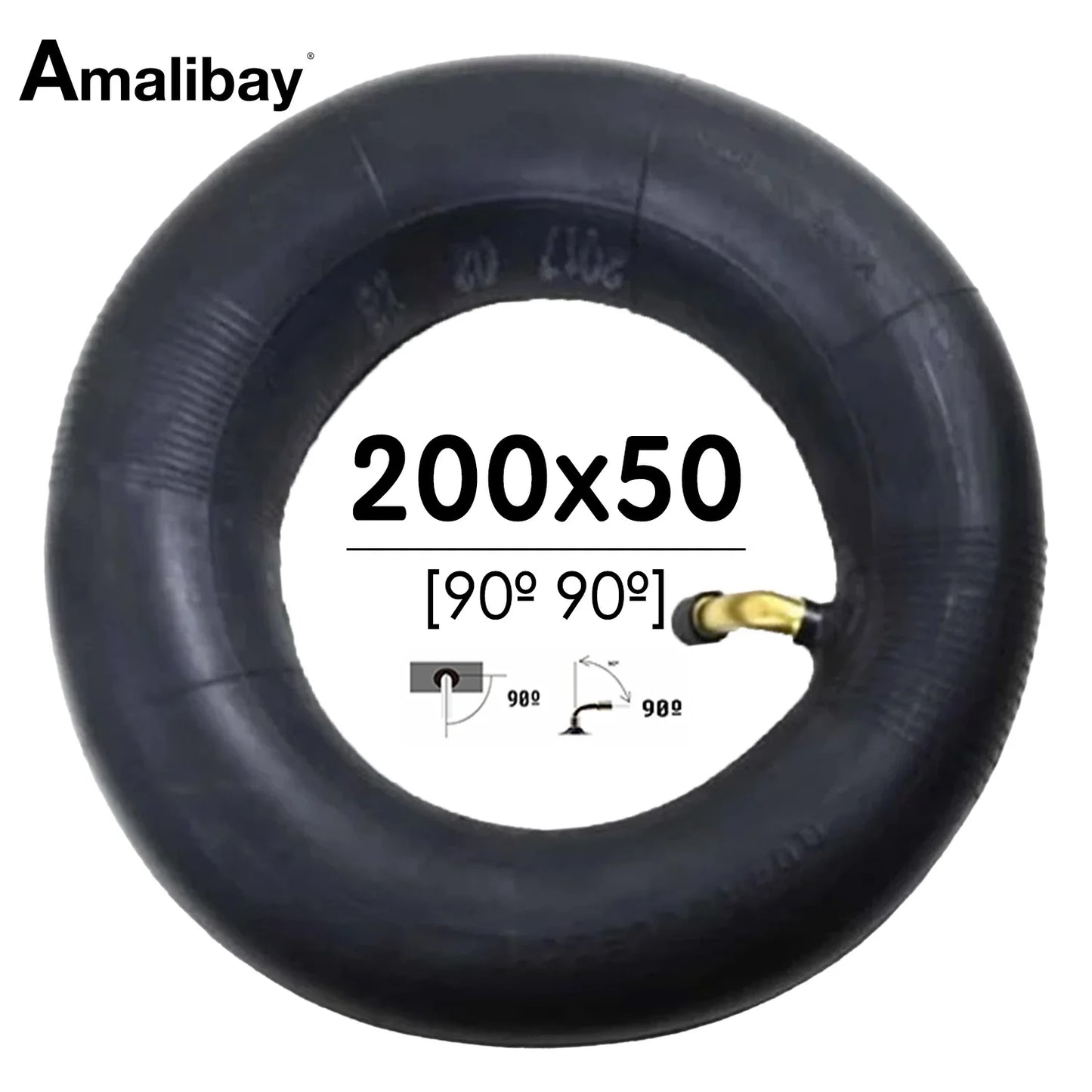 Chambre à air 200×50 - valve 90º – Premium Amalibay
