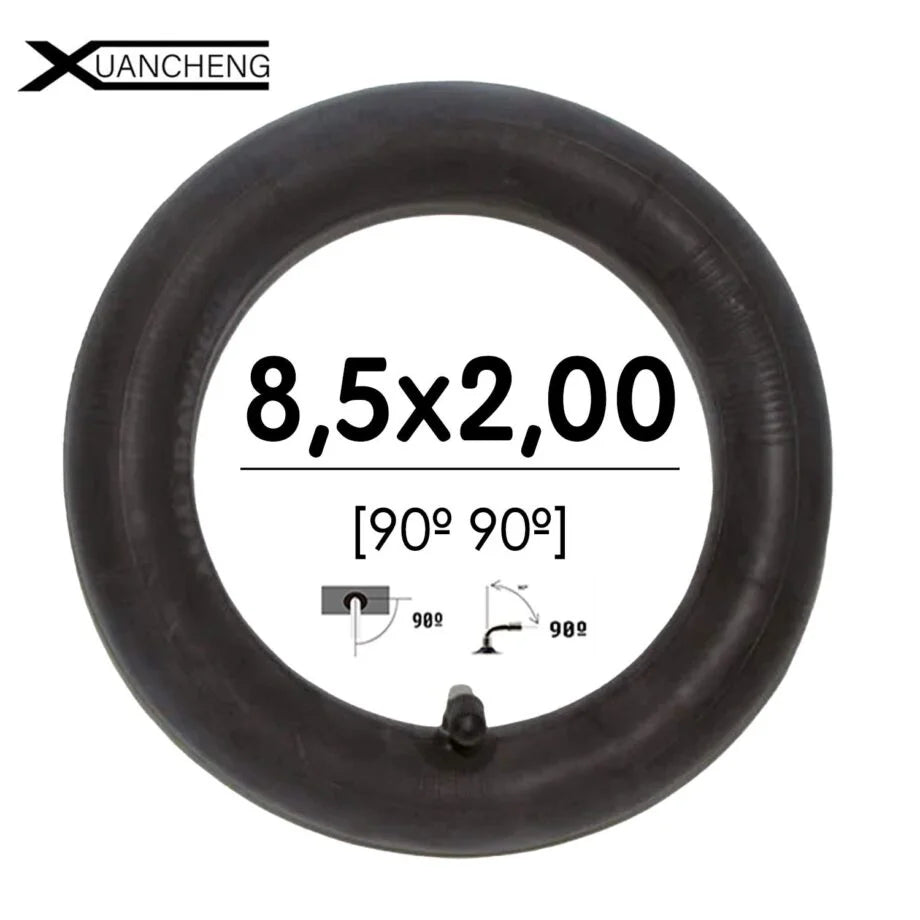 8,5×2-156 Innenschlauch mit 90º-Ventil