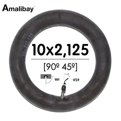 Verstärkter Innenschlauch 10×2,125 mit 45º/90º-Ventil – Premium Amalibay