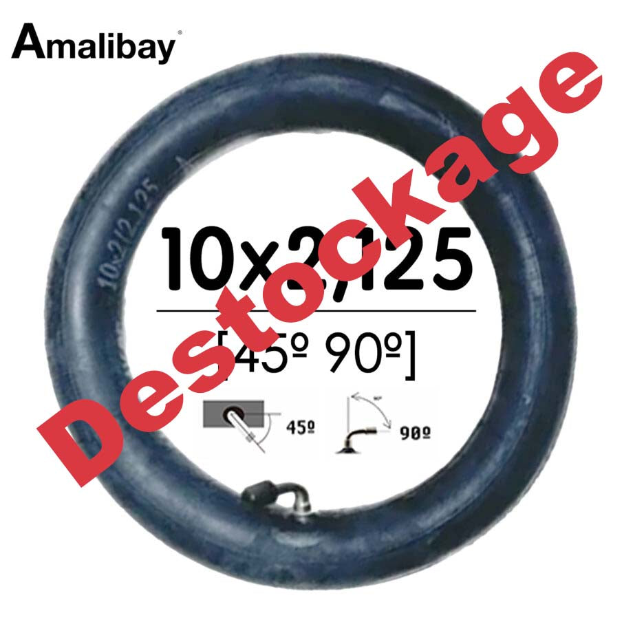 Reinforced inner tube 10×2.125 with 45º/90º valve – Premium Amalibay