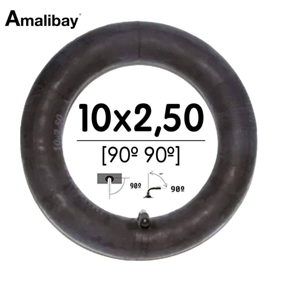 Chambre à air 10 × 2,5 valve 90º  – Premium Amalibay