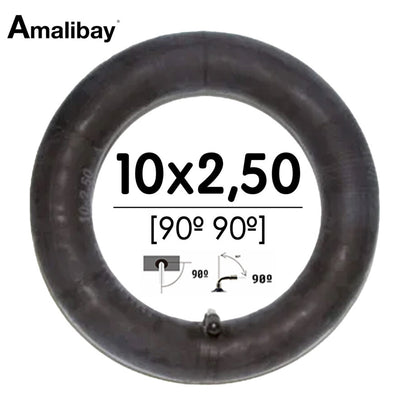 Chambre à air 10 × 2,5 valve 90º  – Premium Amalibay