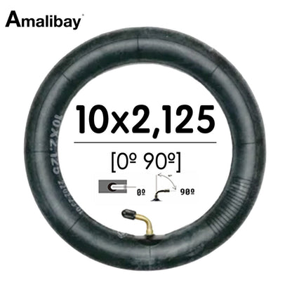 Chambre à air renforcée 10×2.125 valve 0º 90º – Premium Amalibay