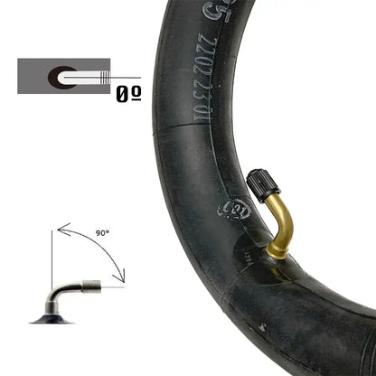 Chambre à air renforcée 10×2.125 valve 0º 90º – Premium Amalibay