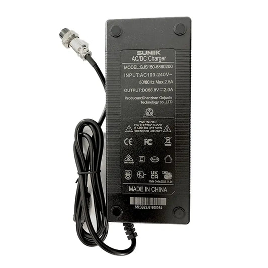 Chargeur premium 58,8V 2A connecteur GX16 3 broches