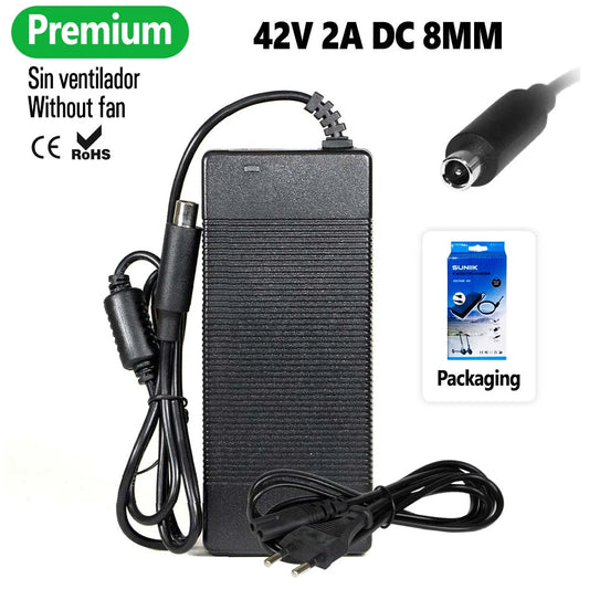 Chargeur premium pour Xiaomi et Ninebot 42V 2A connecteur DC8MM