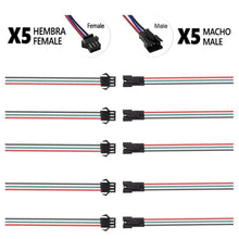 Charger l&#39;image dans la galerie, Connecteur SM 3 broches avec câble 22 AWG – 5M/5H

