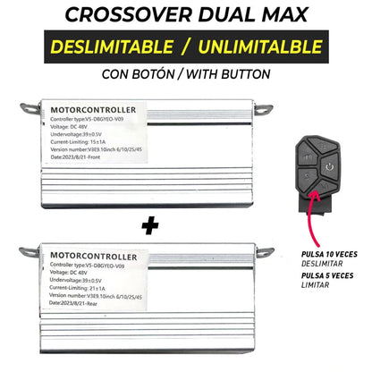 Unlockable Smartgyro controllers for Crossover Dual Max front + rear