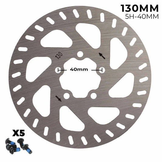 Disque frein 130 mm 5 trous pour trottinette Xiaomi