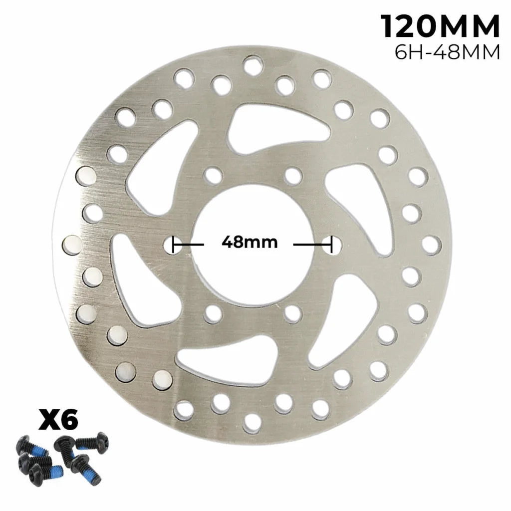 Disque de frein pour trottinette électrique 120 mm 6 trous