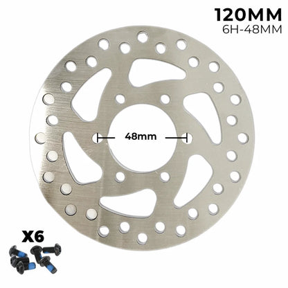 Disque de frein pour trottinette électrique 120 mm 6 trous