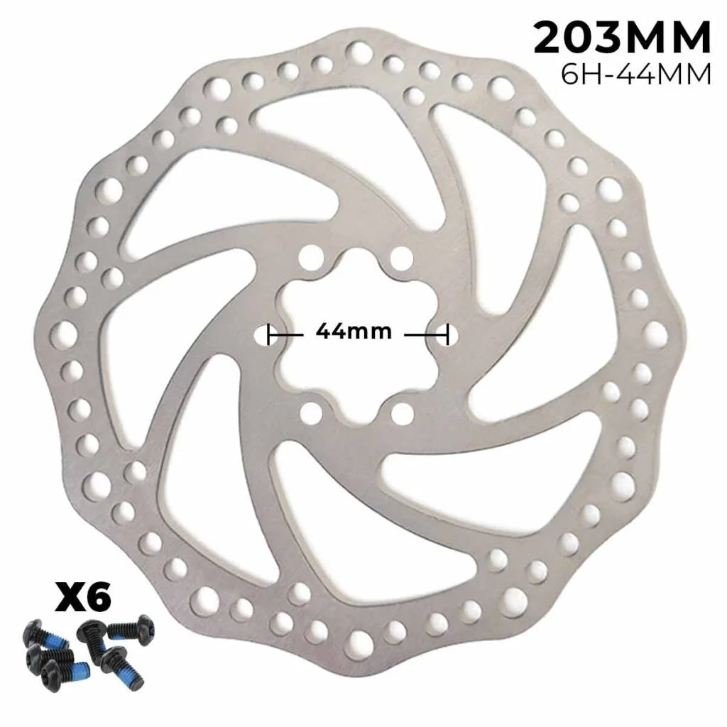 6-Loch-Bremsscheibe (203 mm) für Elektroroller