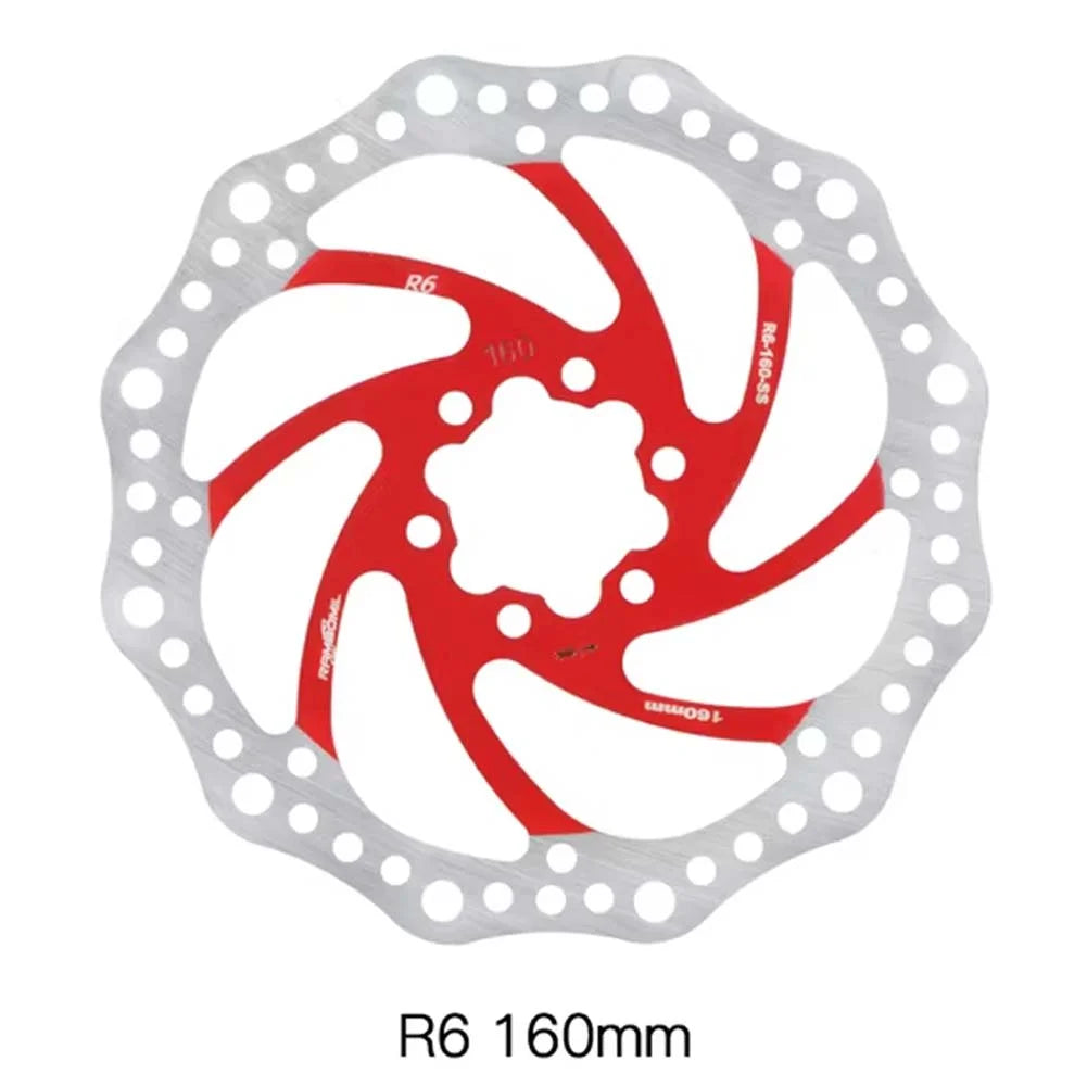 Disque de frein 160mm rouge  – 6 trous