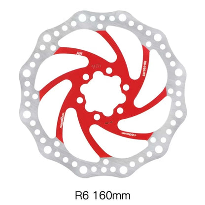 Disque de frein 160mm rouge  – 6 trous
